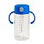 Copo De Transição Alimentação Infantil Com Alças E Canudo Antivazamento Livre BPA Colors Azul Clingo - Imagem 1