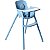 Cadeira de Alimentação Refeição P/ Bebê C/ Bandeja e Cinto Poke Azul Burigotto - Imagem 1