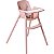 Cadeira de Alimentação Refeição P/ Bebê C/ Bandeja e Cinto Poke Rosa Burigotto - Imagem 1