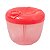 Pote Dosador Armazenamento De Leite Em Pó Com 4 Divisórias Portátil Livre De BPA 300ml Rosa Clingo - Imagem 5
