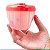 Pote Dosador Armazenamento De Leite Em Pó Com 4 Divisórias Portátil Livre De BPA 300ml Rosa Clingo - Imagem 8