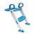 Assento Redutor Com Escada Bebê Vaso Sanitário +18 Meses Até 20 kg Dobrável Portátil Azul Clingo - Imagem 1
