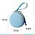 Porta Chupetas Bebê Com Alça Silicone Livre de BPA Até 2 Chupetas Azul Clingo - Imagem 4