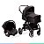 Conjunto Carrinho e Bebê Conforto Para Bebê 15Kg Travel System e Moisés Ts Kansas Preto Premium Baby - Imagem 10