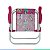 Cadeira de Praia Infantil Até 30 Kg de Alumínio Dobrável e Fácil Transporte Barbie Bel Fix - Imagem 8