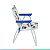 Cadeira de Praia Infantil Até 30 Kg de Alumínio Dobrável e Fácil Transporte Hot Wheels Branco Bel Fix - Imagem 6