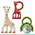 Kit Presente Infantil Com Mordedores e Chocalho Para Bebê Sophie La Girafe Com Sacola Decorativa - Imagem 10