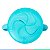 Lancheira Bebê Criança Com Alça e Tampa Interna Porta Skack Smart 300 ml Livre de BPA Azul Clingo - Imagem 7