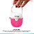 Porta Chupetas Bebê Com Alça Silicone Livre de BPA Até 3 Chupetas Baleia Rosa Clingo - Imagem 4
