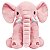 Pelúcia Infantil Perfeito Para Abraços Grande Elefante Rosa Buba - Imagem 1