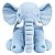 Pelúcia Infantil Perfeito Para Abraços Grande Elefante Azul Buba - Imagem 1