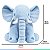 Pelúcia Infantil Perfeito Para Abraços Grande Elefante Azul Buba - Imagem 4