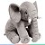Pelúcia Infantil Perfeito Para Abraços Grande Elefante Cinza Buba - Imagem 5