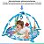 Tapete de Atividades Bebê Com Chocalho Coloridos e Texturizados Festa Polar Azul WinFun - Imagem 2