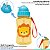 Garrafa Infantil 400ml Com Canudo de Silicone Para Bebê 12+ Meses Animal Fun Leãozinho Buba - Imagem 2