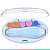 Kit Manicure Elétrico Portátil Para Bebês e Adultos Com Lixas e Estojo Branco e Azul Buba - Imagem 7