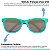 Óculos De Sol Infantil Com Estojo e Proteção Solar Azul Tiffany Buba - Imagem 2