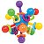 Brinquedo Interativo Infantil Para Bebê +3 Meses Atomic Ball 360° Colorido Buba - Imagem 1