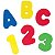 Brinquedo Para Bebê Educativo Banho Letras e Números Colorido Buba - Imagem 1