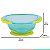 Prato Para Alimentação Infantil Com Ventosa Introdução Alimentar Bowl Azul e Verde Buba - Imagem 4