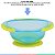 Prato Para Alimentação Infantil Com Ventosa Introdução Alimentar Bowl Azul e Verde Buba - Imagem 3