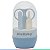 Kit Manicure Bebê +0 Meses Tesoura Cortador Pinça e Lixa Com Case Higiene Infantil Egg Azul Kababy - Imagem 6