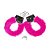 Algema de Metal com Pelúcia Hand Cuffs - Importada - Imagem 4