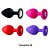 Plug Anal em Silicone com Pedra - Tamanho M - Imagem 1