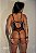Body sem bojo Vinil Tule com Cinta Liga e Chocker e Luva - Tereza Miranda - Imagem 2