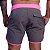 Bermuda Speed Bs Cross - Cinza Mescla/Rosa - Imagem 2