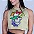 Regata Cropped Bscross - Butterfly Skull Bege - Imagem 1