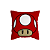 Capa de Almofada Cogumelo Vermelho Com Zíper 40x40 - Imagem 1