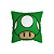 Capa de Almofada Cogumelo Verde Com Zíper 40x40 - Imagem 1