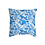 Capa de Almofada Floral Azul Com Zíper - Imagem 1