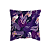 Capa de Almofada Floral Roxa Com Zíper - Imagem 1