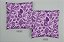 Kit 4 Capas de Almofada Floridas Roxo Com Zíper - Imagem 2
