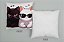 Kit 3 Capas de Almofada Gatinhos Preto e Branco Com Zíper - Imagem 3