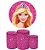 Kit Festa Barbie (1 capa de painel redondo 150cm de diâmetro + 3 capas de cilindros) - Imagem 2