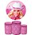 Kit Festa Barbie (1 capa de painel redondo 150cm de diâmetro + 3 capas de cilindros) - Imagem 6