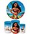 Kit Festa Moana (1 capa de painel redondo 150cm de diâmetro + 3 capas de cilindros) - Imagem 1