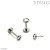 Piercing Labret Disco Flat Zircônia Push Pin Titânio - Imagem 1