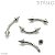 Piercing Barbell Curvo com Spikes Titânio - Imagem 1