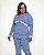 Pijama Longo com Botões em Viscolycra Marina Azul 10892 - Imagem 1