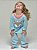Pijama Longo em Algodão com Silk Raposa Mini Azul 11228 - Imagem 3