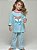 Pijama Longo em Algodão com Silk Raposa Mini Azul 11228 - Imagem 4