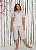 Pijama Capri com Botoes em Liganete Andressa Rosa 11359 - Imagem 1