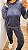 Pijama Fleece Canelado Sleep Azul 11460 - Imagem 3