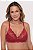 Sutia sem Bojo com Aro Rendado Ana Vermelho 11574 - Imagem 1