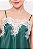 Pijama Short Doll em Cetim Dull e Renda Chantilly Vert Verde 11631 - Imagem 3