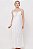 Camisola Longa em Cetim Dull e Renda Aplicada Off White 11632 - Imagem 1